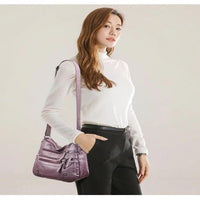 Women's High Quality Multi-Layer Soft Leather Shoulder Bag