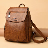 Women's Vintage Leather Backpack