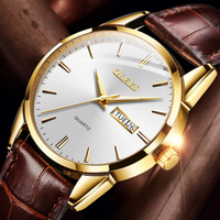 Men's Top Brand Popular Classic Quartz Waterproof Leather Wrist Watch