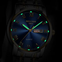 Men's Waterproof Stainless Steel Business Date Wrist Watch