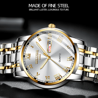 Men's Waterproof Stainless Steel Business Date Wrist Watch