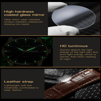Men's Top Brand Popular Classic Quartz Waterproof Leather Wrist Watch