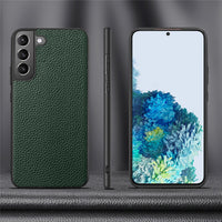 Genuine Leather Samsung Galaxy S22, S22 Plus, S22 Ultra Phone Case