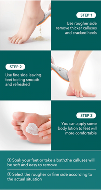 Stainless Steel Professional Two Sided Dead Foot Skin Remover