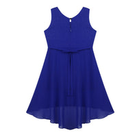 Girls' Sleeveless Sparkly Rhinestone Dress