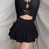 High Waist Bandage Mini Skirt