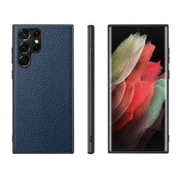 Genuine Leather Samsung Galaxy S22, S22 Plus, S22 Ultra Phone Case