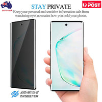 Samsung Galaxy Note20, Note20 Ultra 9H Anti Spy Tempered Glass Privacy Curved Screen Protector