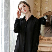 Women's Loose Style Long Tops Blouse Shirt