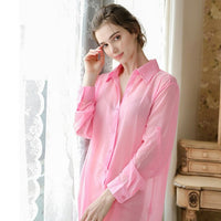 Women's Loose Style Long Tops Blouse Shirt
