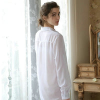 Women's Loose Style Long Tops Blouse Shirt