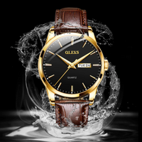 Men's Top Brand Popular Classic Quartz Waterproof Leather Wrist Watch
