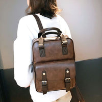 Women's Anti Theft PU Leather Backpack