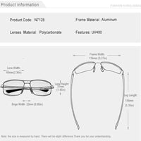 Men's Brand Design UV400 Gradient Sunglasses