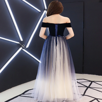 Women's Elegant Prom Party Long Frock Robe Dress