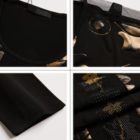 Women's Luxury Graphic Diamonds Print Oversize T-shirt