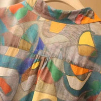Women's Summer Ethnic Vintage Style Print Casual Fashion Shirt