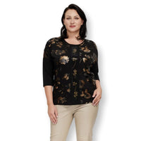 Women's Luxury Graphic Diamonds Print Oversize T-shirt