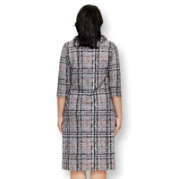Women's Plaid Classic Elegant Loose Vintage Dress