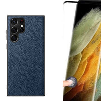 Genuine Leather Samsung Galaxy S22, S22 Plus, S22 Ultra Phone Case