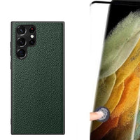 Genuine Leather Samsung Galaxy S22, S22 Plus, S22 Ultra Phone Case