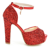 Women's New Thick Heel Platform Wedding Party Shoes