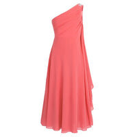 One Shoulder Princess Chiffon Dress