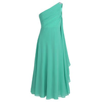 One Shoulder Princess Chiffon Dress