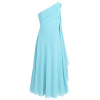 One Shoulder Princess Chiffon Dress