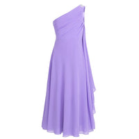 One Shoulder Princess Chiffon Dress