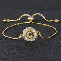 A to Z Letter Initial Copper Pave Bracelet