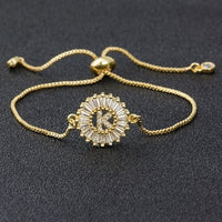 A to Z Letter Initial Copper Pave Bracelet