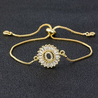 A to Z Letter Initial Copper Pave Bracelet