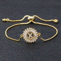 A to Z Letter Initial Copper Pave Bracelet