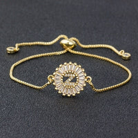 A to Z Letter Initial Copper Pave Bracelet