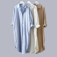 Women's Casual Plus Size Cotton Shirt