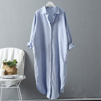 Women's Casual Plus Size Cotton Shirt