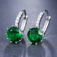 Fashion Elegant CZ Hoop Earrings