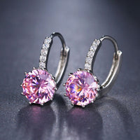 Fashion Elegant CZ Hoop Earrings