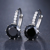 Fashion Elegant CZ Hoop Earrings