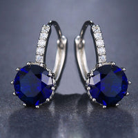 Fashion Elegant CZ Hoop Earrings