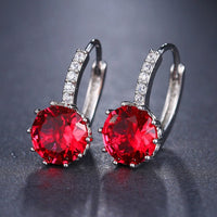 Fashion Elegant CZ Hoop Earrings