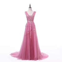 Women's Elegant Long Bridesmaid Wedding Party Dress