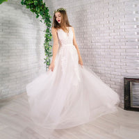 Women's Elegant Long Bridesmaid Wedding Party Dress