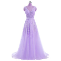 Women's Elegant Long Bridesmaid Wedding Party Dress