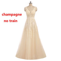 Women's Elegant Long Bridesmaid Wedding Party Dress
