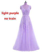 Women's Elegant Long Bridesmaid Wedding Party Dress