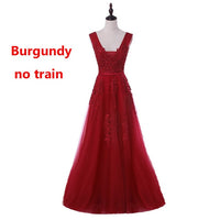 Women's Elegant Long Bridesmaid Wedding Party Dress