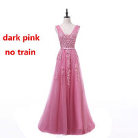 Women's Elegant Long Bridesmaid Wedding Party Dress