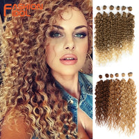 Afro Kinky Curly Hair Bundles Synthetic Hair Extension
